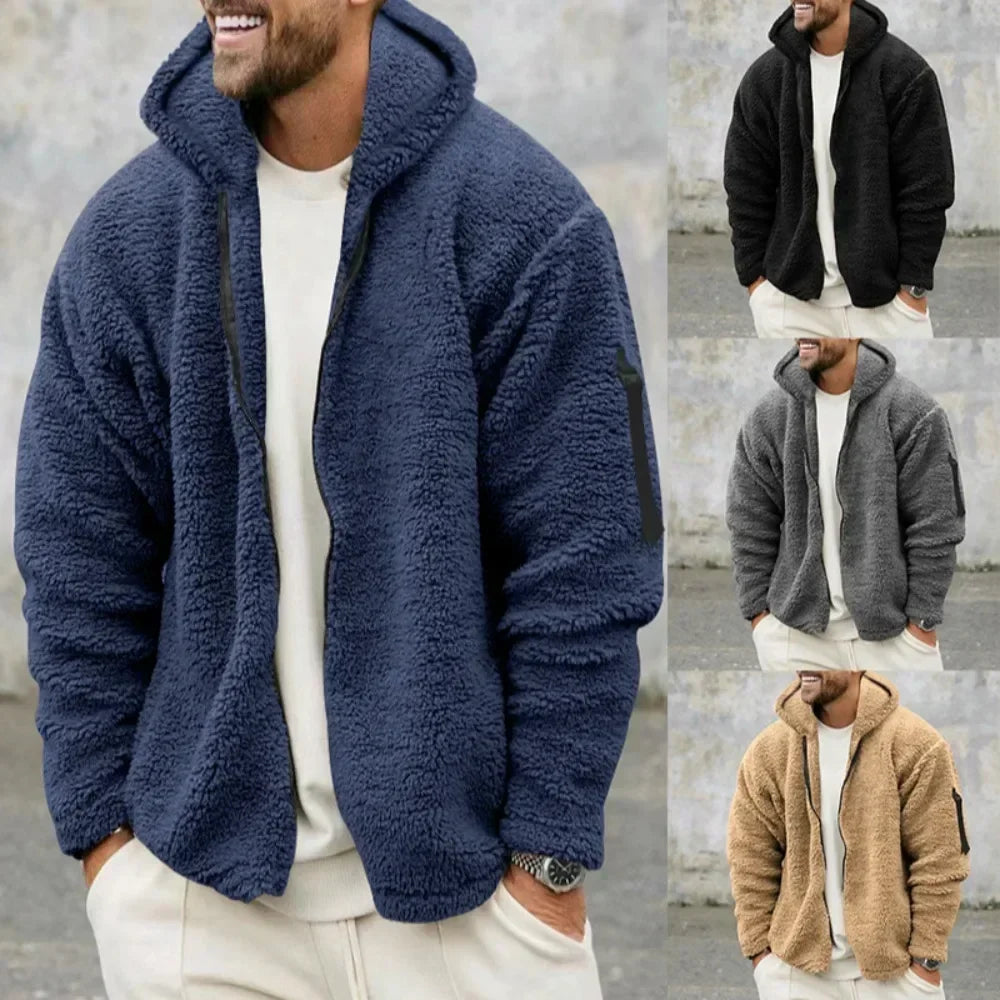 Teddy Fleece Hoodie Jacket