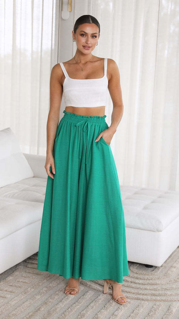 Divina | Wide-Leg Flowy Pants for Women