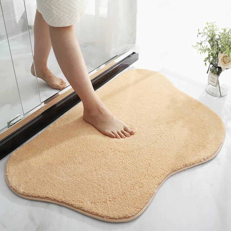 WhimsiMat - Irregularly shaped plush microfiber rug