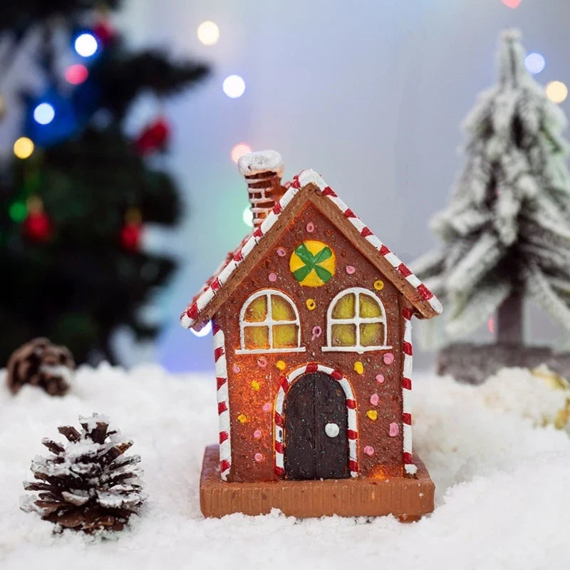 Holiday gingerbread house decoration