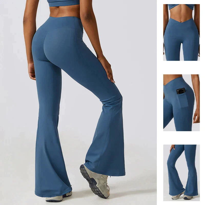 Lea | High-Waisted Flare Leggings