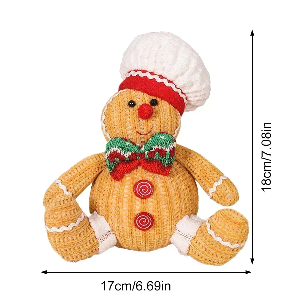 Gingerbread Doll Plush Ornament