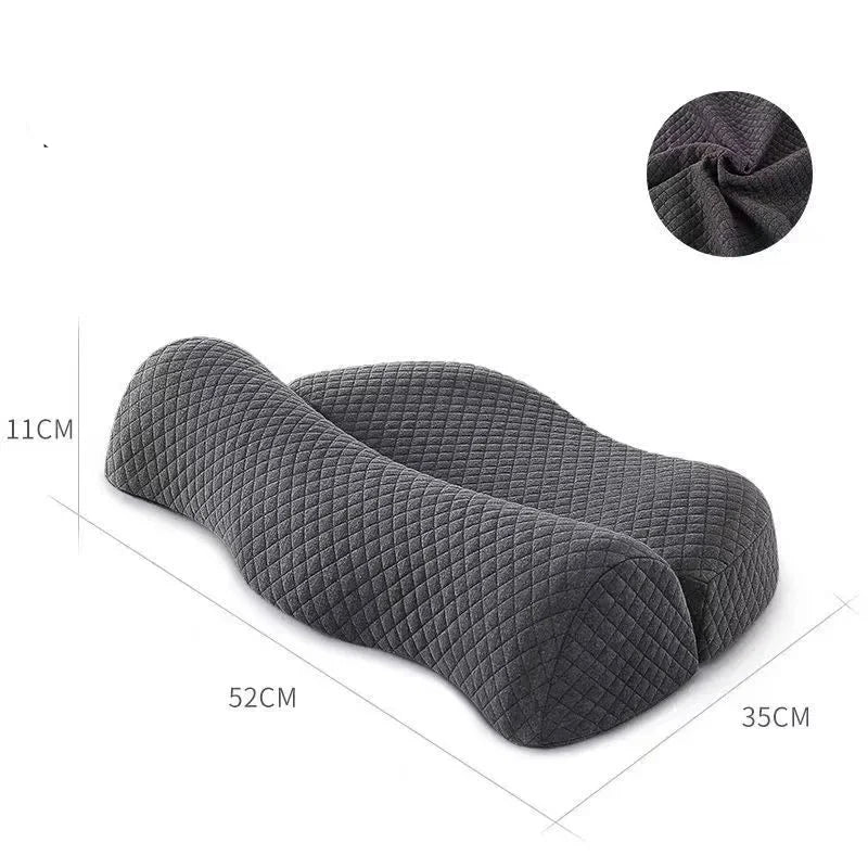 Memory foam neck pillow for pain relief