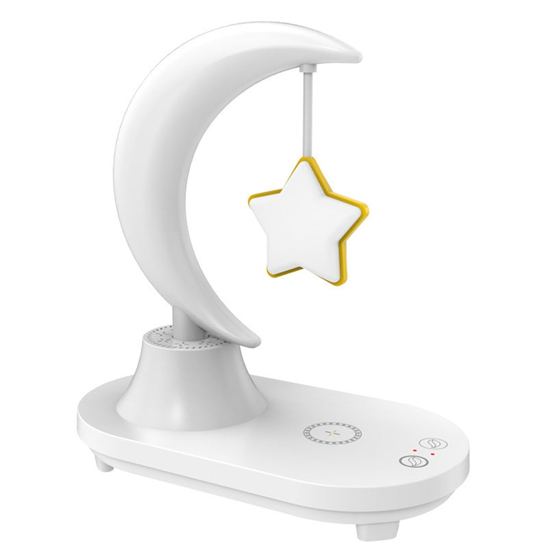 LunaTune – Wireless Moonlight Table Lamp with Bluetooth Speaker and Charging Function