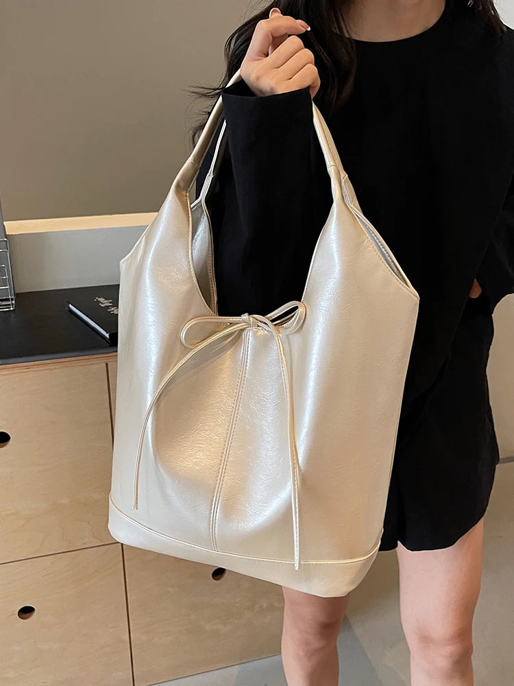 Ribbon Style Tote Bag