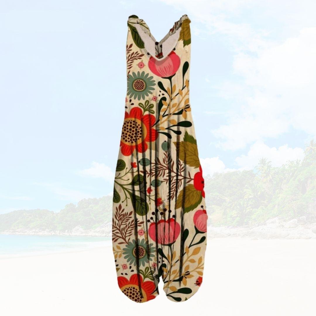 Via Printed Jumpsuit