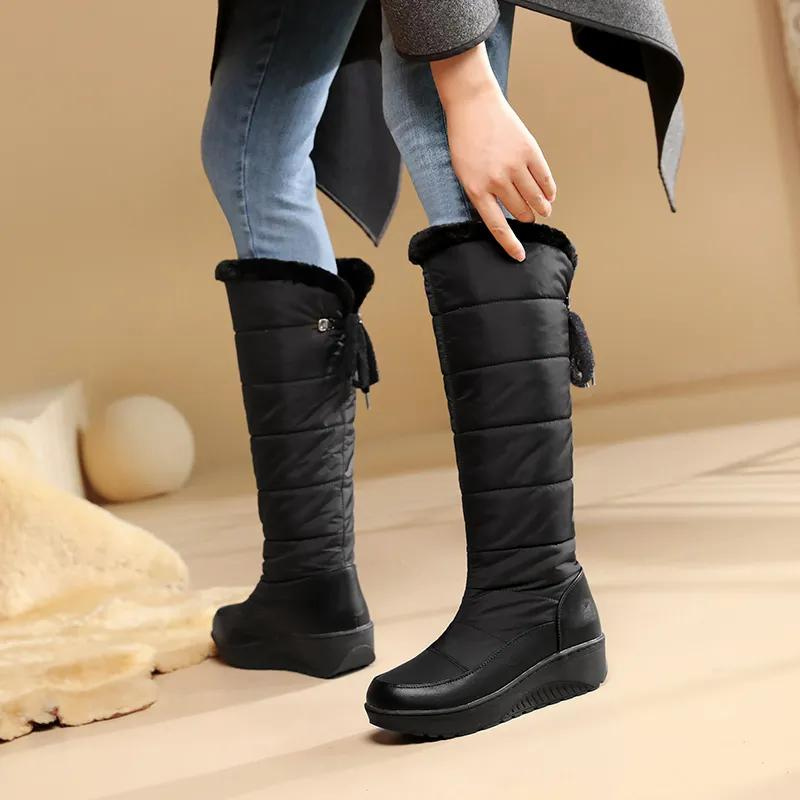 Else - Warm non-slip fur-lined knee-high boots