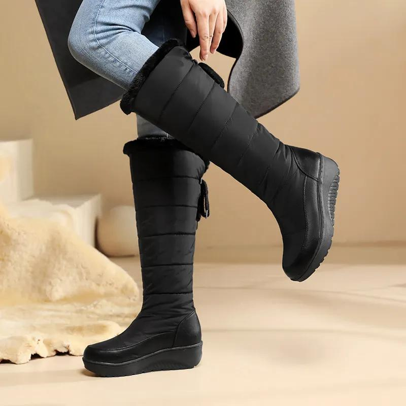 Else - Warm non-slip fur-lined knee-high boots