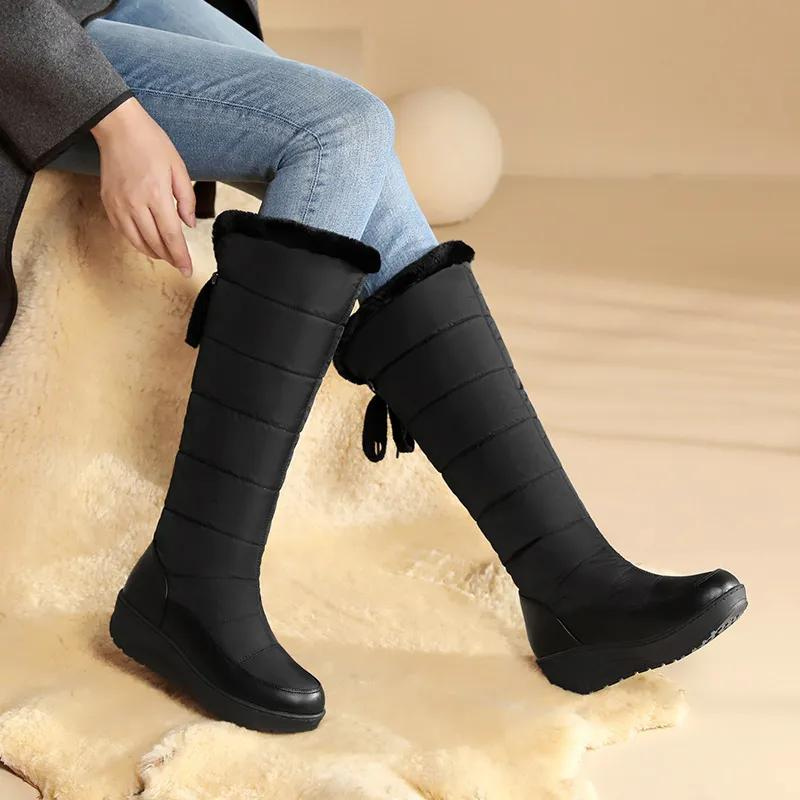 Else - Warm non-slip fur-lined knee-high boots