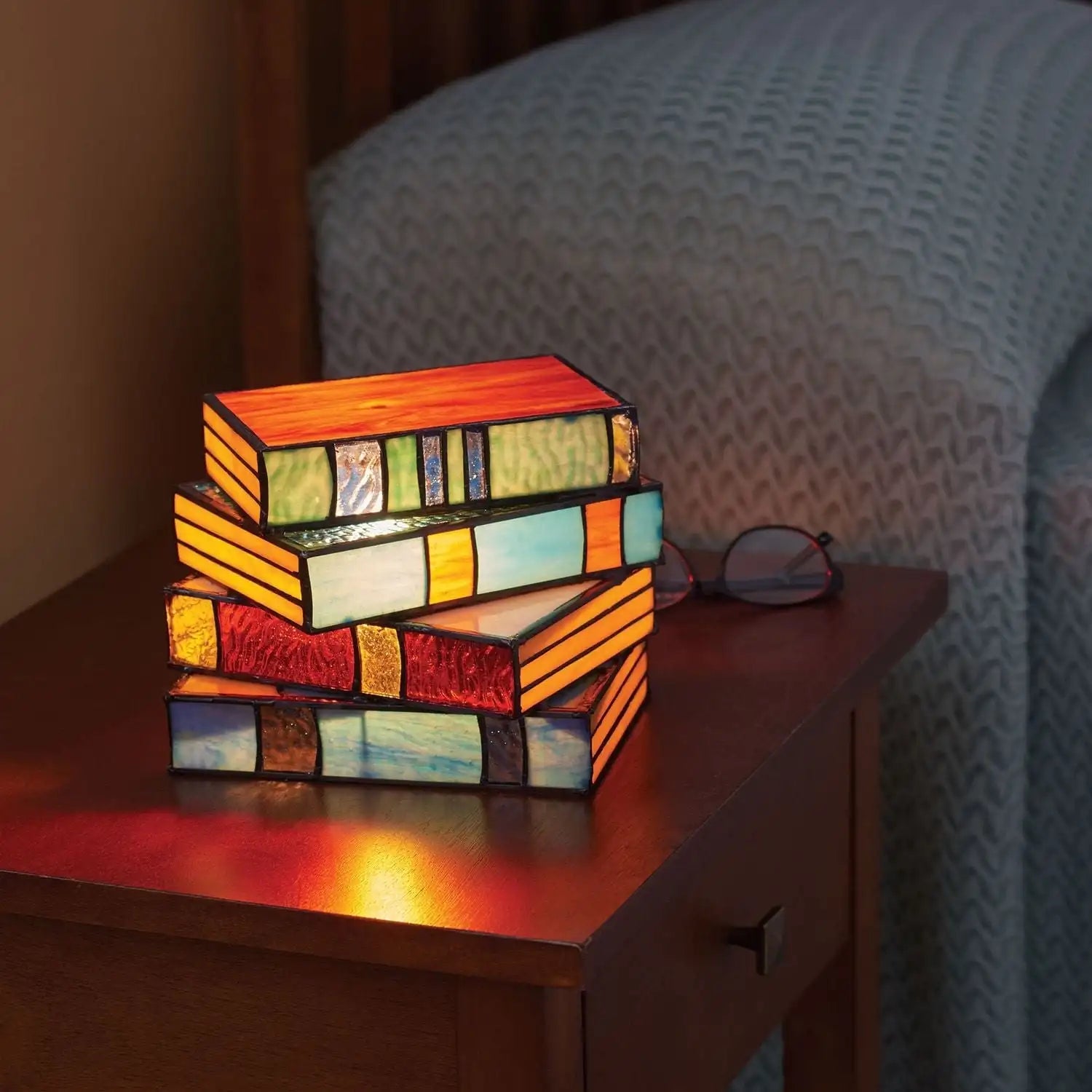 GlassNovel - Colored Glass Reading Lamp