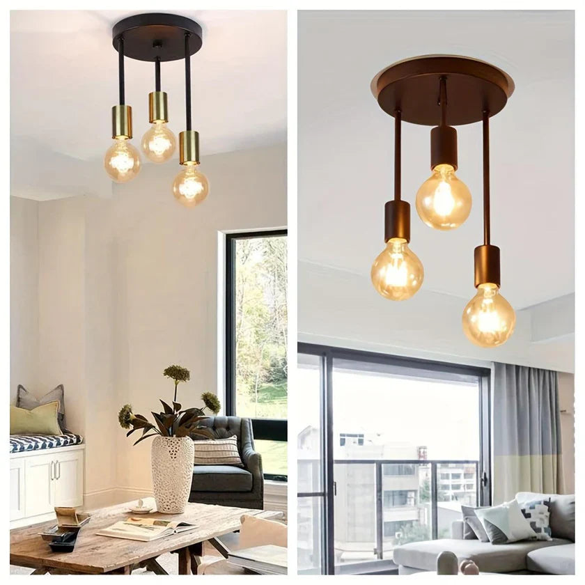 RetroLuxe - 3 Head Vintage Pendant Light