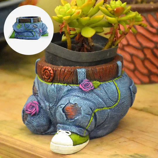 Jeans Style Cute Pot