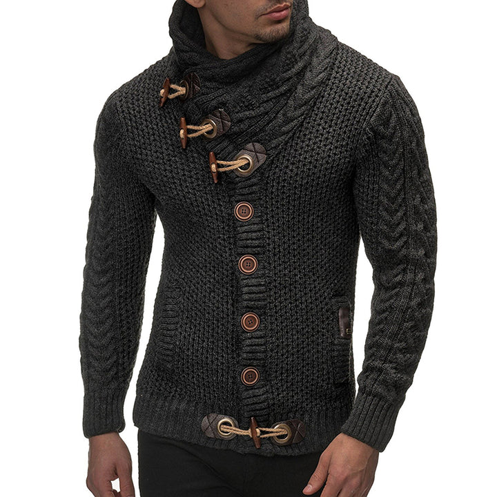 Kristian - Turtleneck Sweater with Buckles and Pockets