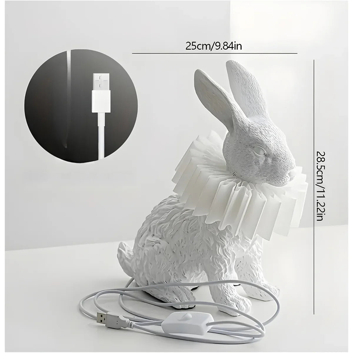 RabbitGleam - Artistic Modern Rabbit Table Lamp