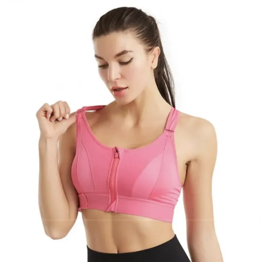 Edith's  EmpowerFit Front-Zip Sports-Bra