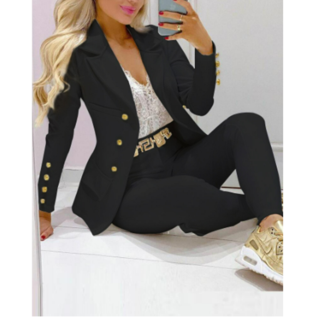 Rhine | Glamorous Blazer Pants Suit Set