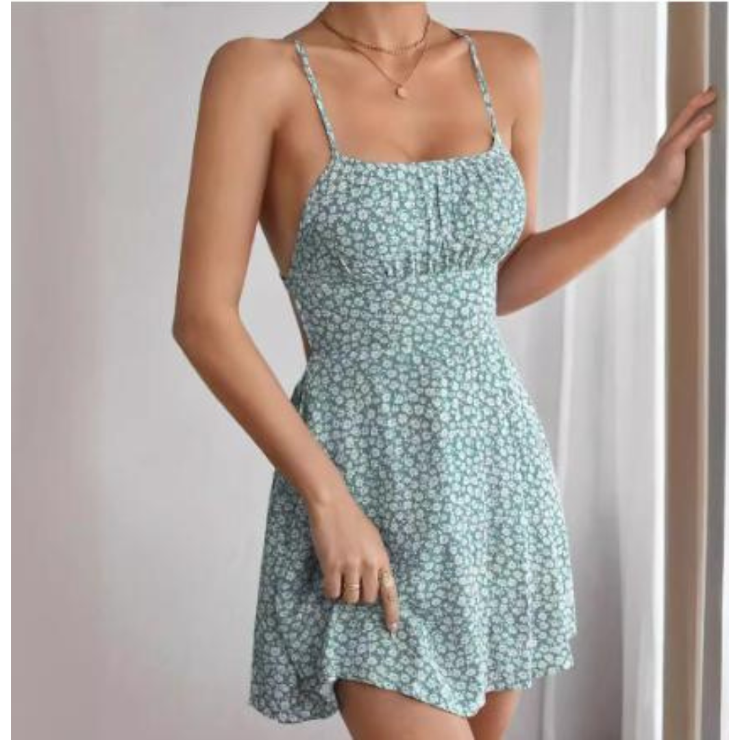 Barbara - Slim Floral Cami Dress