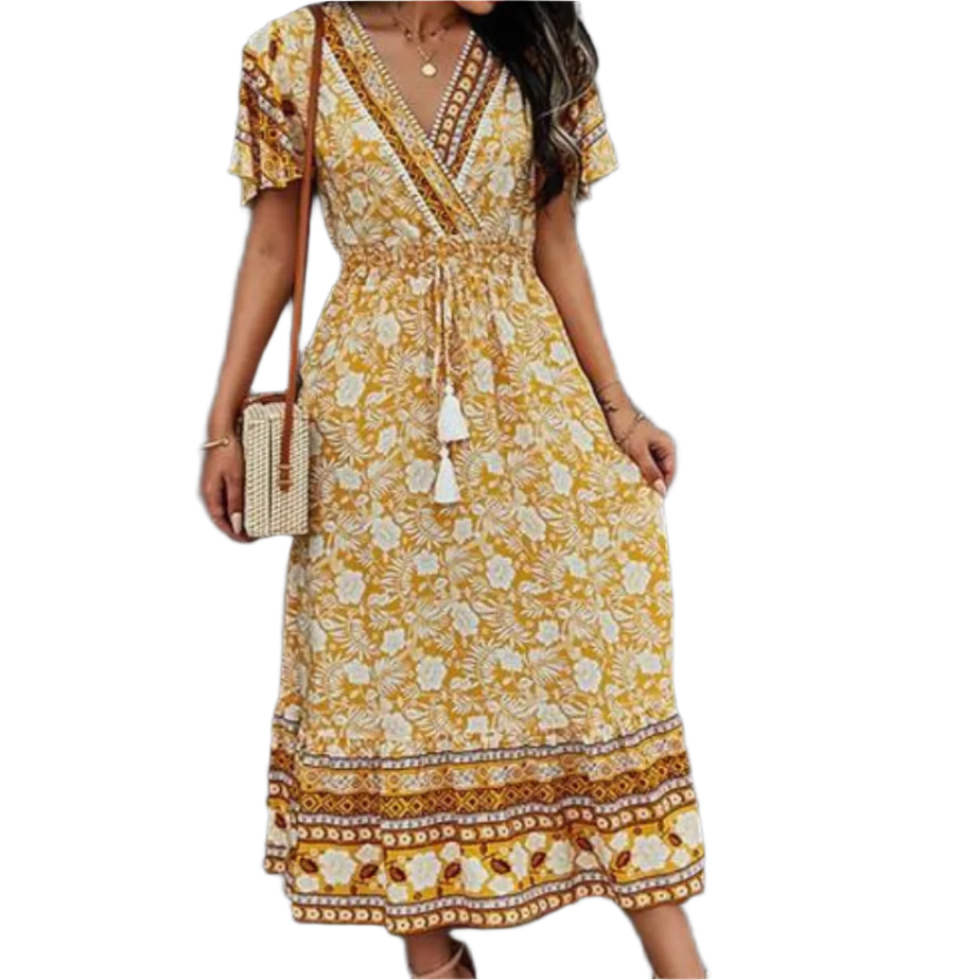 Luna Boheme Summer Maxi Dress for Women