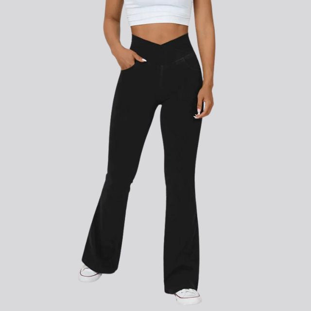 Lea | High-Waisted Flare Leggings