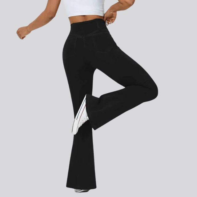 Lea | High-Waisted Flare Leggings