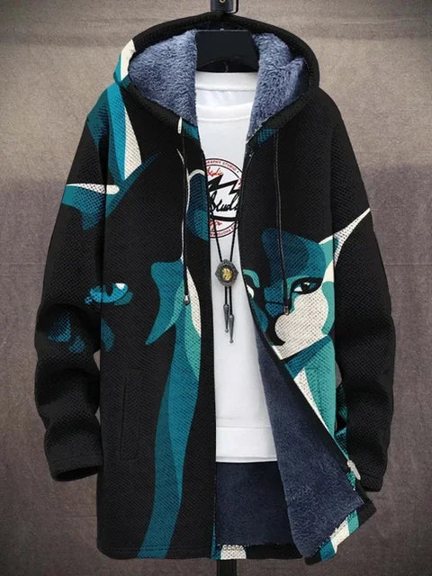 Remi - Artistic Hooded Zip Jacket