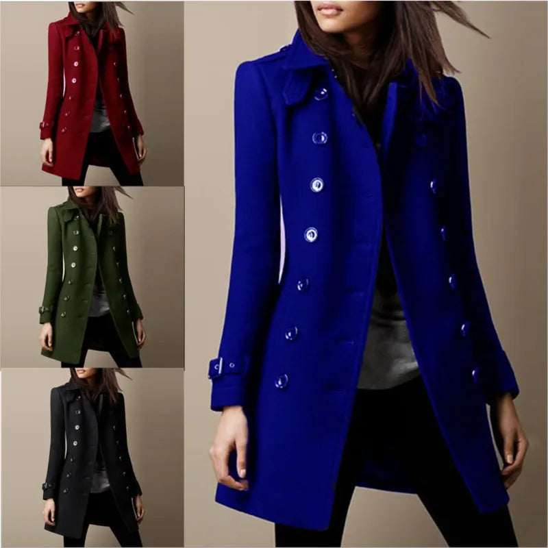 Rona Wool Long-Sleeve Coat