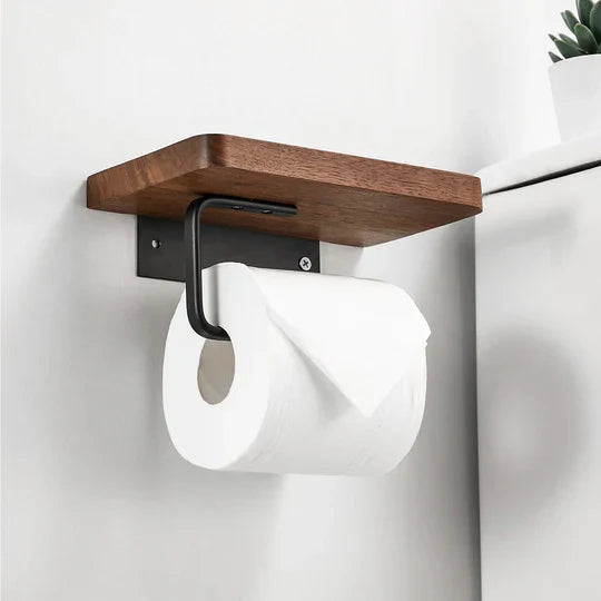 WoodGuard - Elegant wood holder for a neat and tidy bathroom