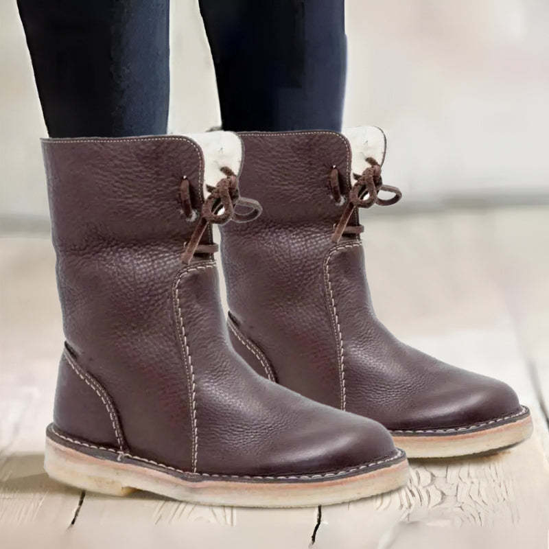 Katrine - Warm Waterproof Non-Slip Fur Winter Boots