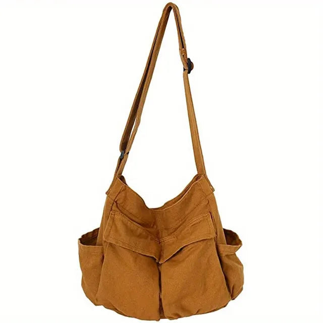 Ave | School Shoulder Bag with Flap Pocket
