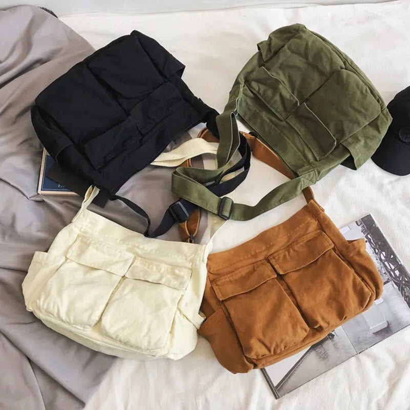 Ave | School Shoulder Bag with Flap Pocket