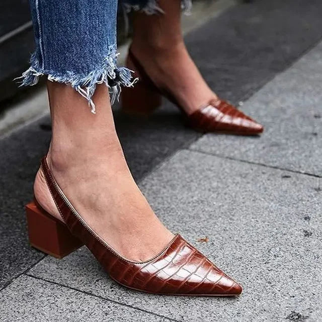 Malene - Casual slingback shoes with non-slip toe