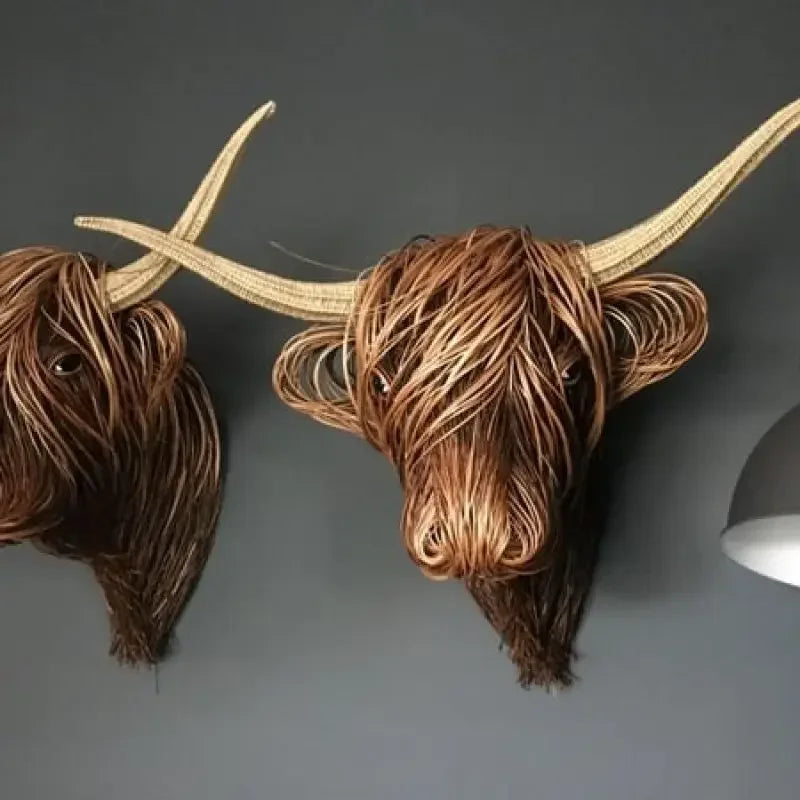 Nature'sCow - Handmade Cow Wall Decoration for Nature-Inspired Decor