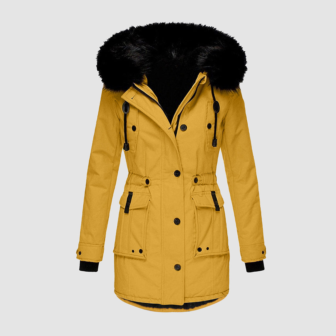 Stylish warming winter jacket – fashionable and cozy