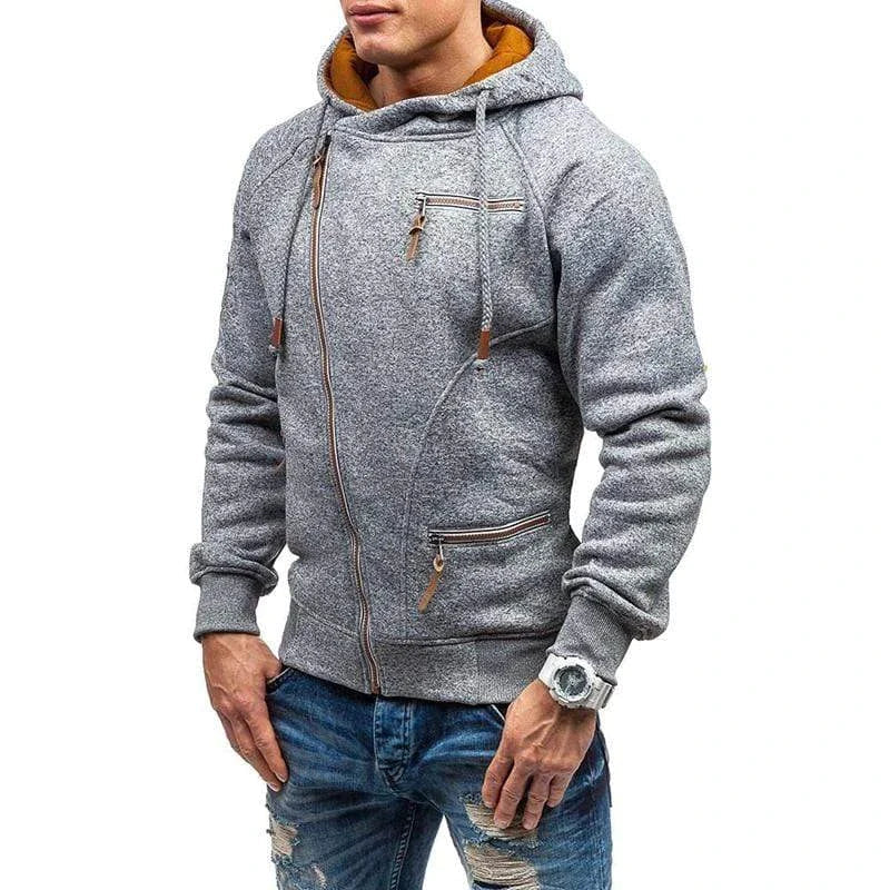 Loui - Hoodie with zipper and multiple pockets