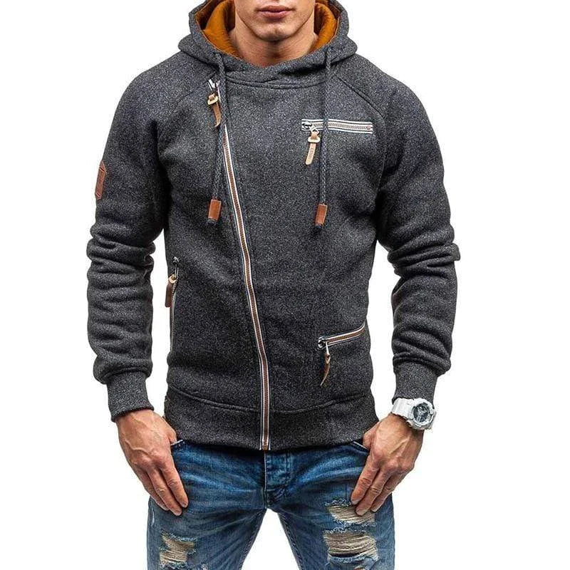 Loui - Hoodie with zipper and multiple pockets