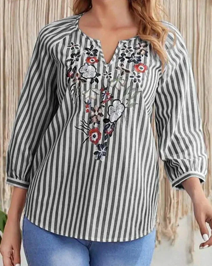 Claire Casual Floral Blouse