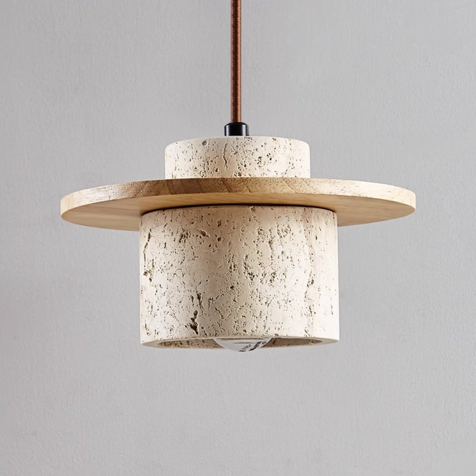 Travertine Hanging Lamp