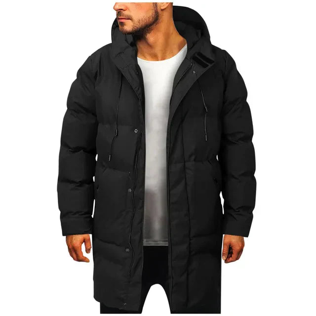 Charlie - Warm Hooded Coat with Zipper