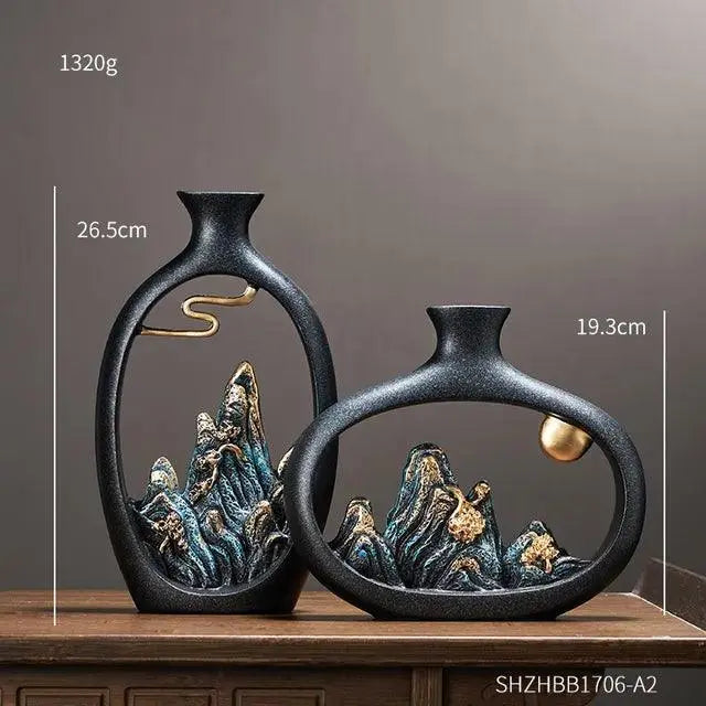 SereniGlow - Elegant Vase for a Calm Interior Design