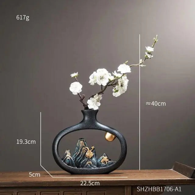 SereniGlow - Elegant Vase for a Calm Interior Design