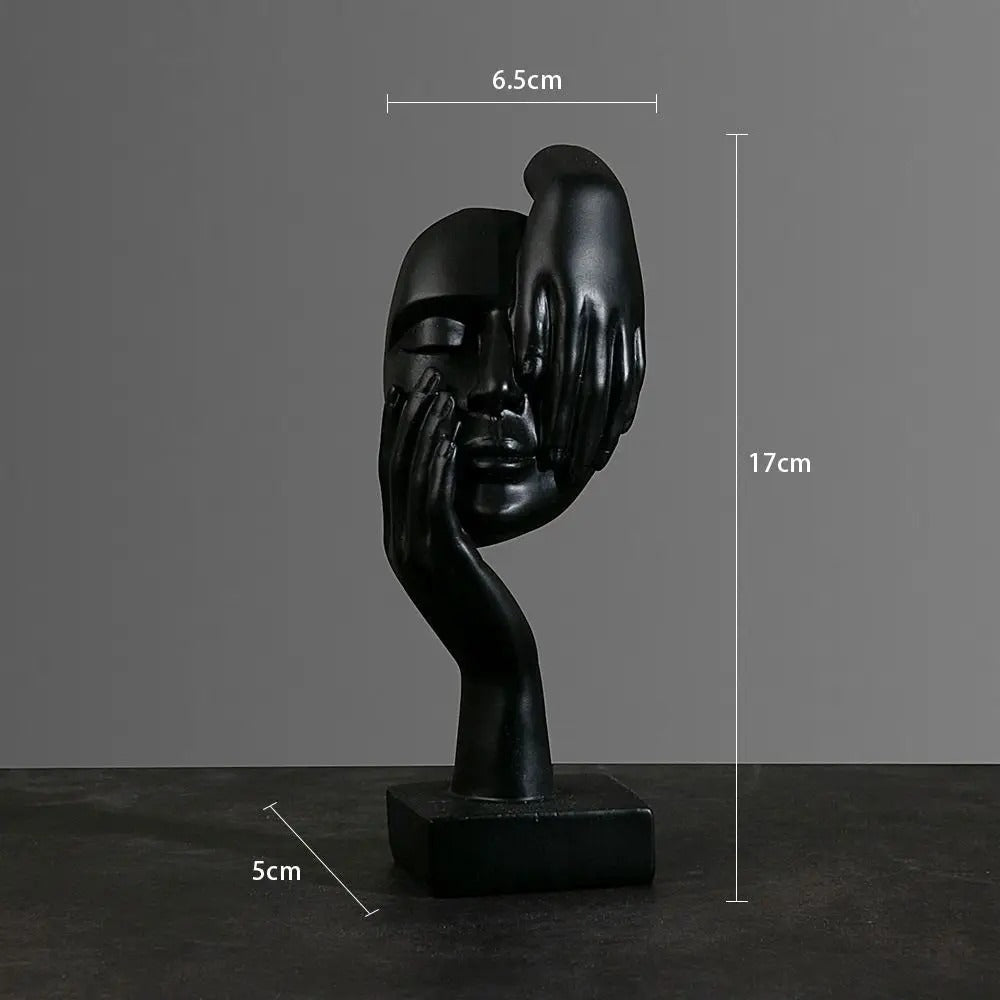 NordicMuse Abstract Face Sculpture