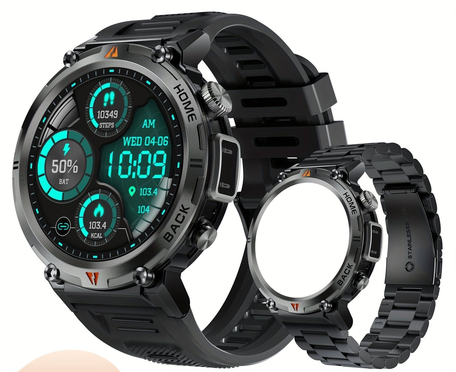 Leo - Tactical LED Fitness Smartwatch