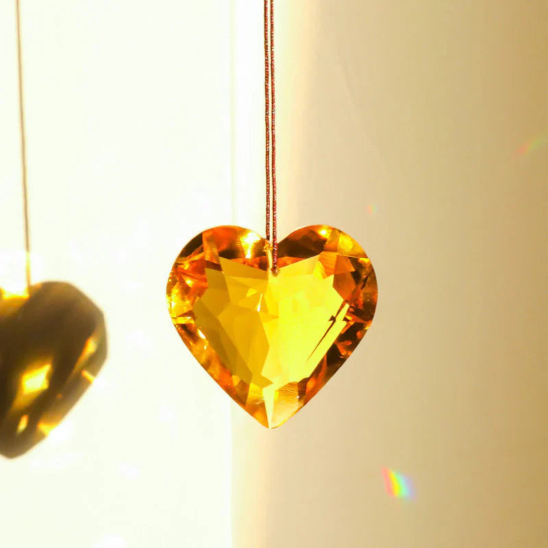 SunAura Heart-Shaped Suncatcher
