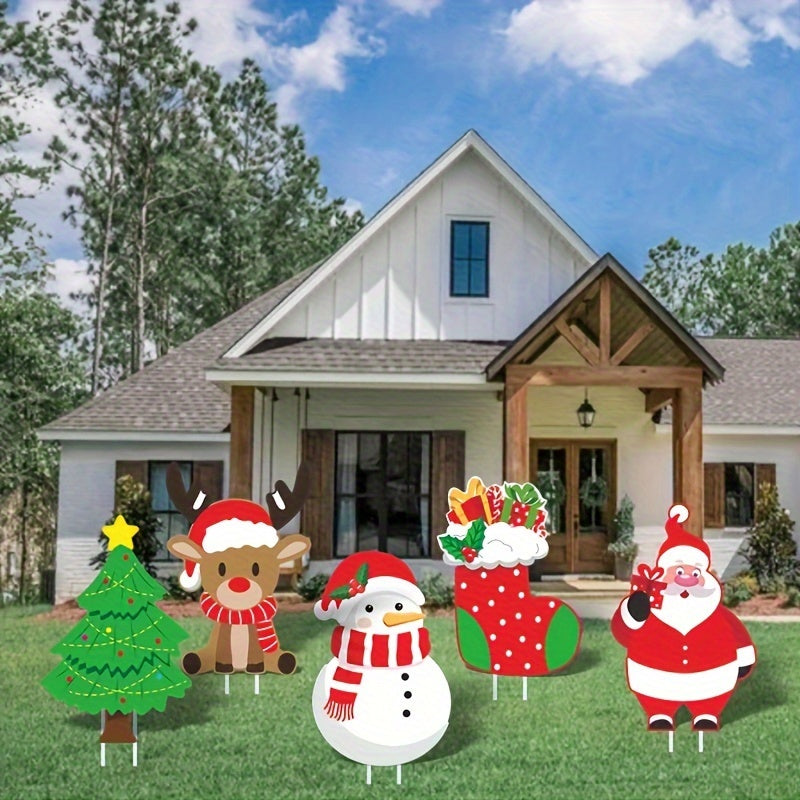 HolidayGlow - Christmas Outdoor Decorations 5 Piece Set