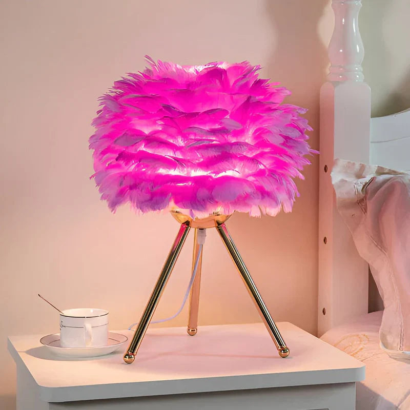 FeatherLuxe - Soft Glow Feather Lamp