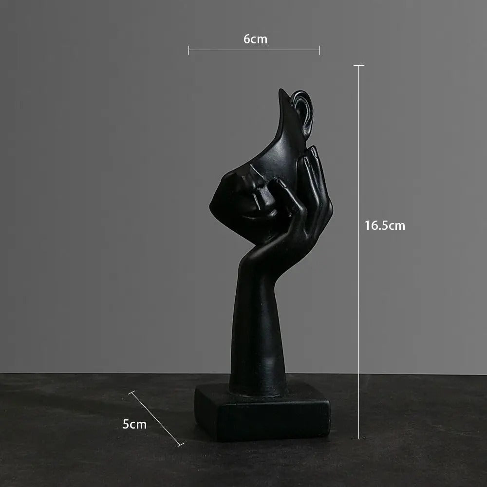 NordicMuse Abstract Face Sculpture