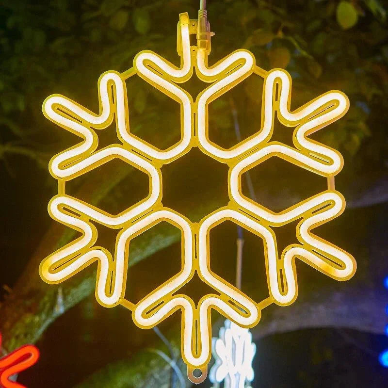 FrostLume Snowflake LED String Lights