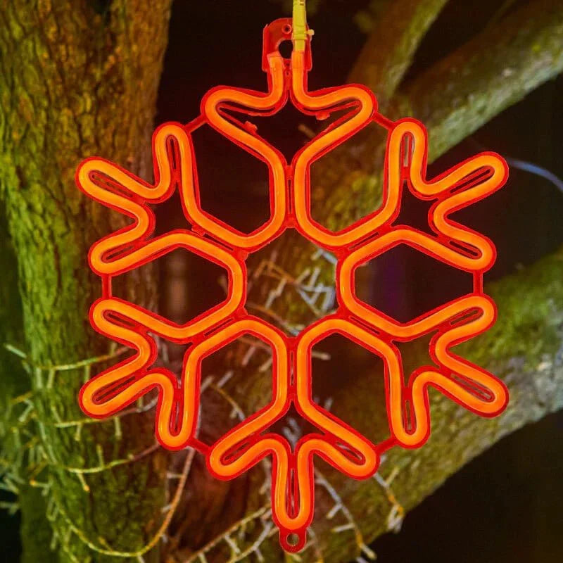 FrostLume Snowflake LED String Lights