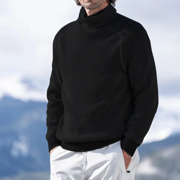 Victor - Cozy turtleneck sweater with ribbed knit for warmth and style