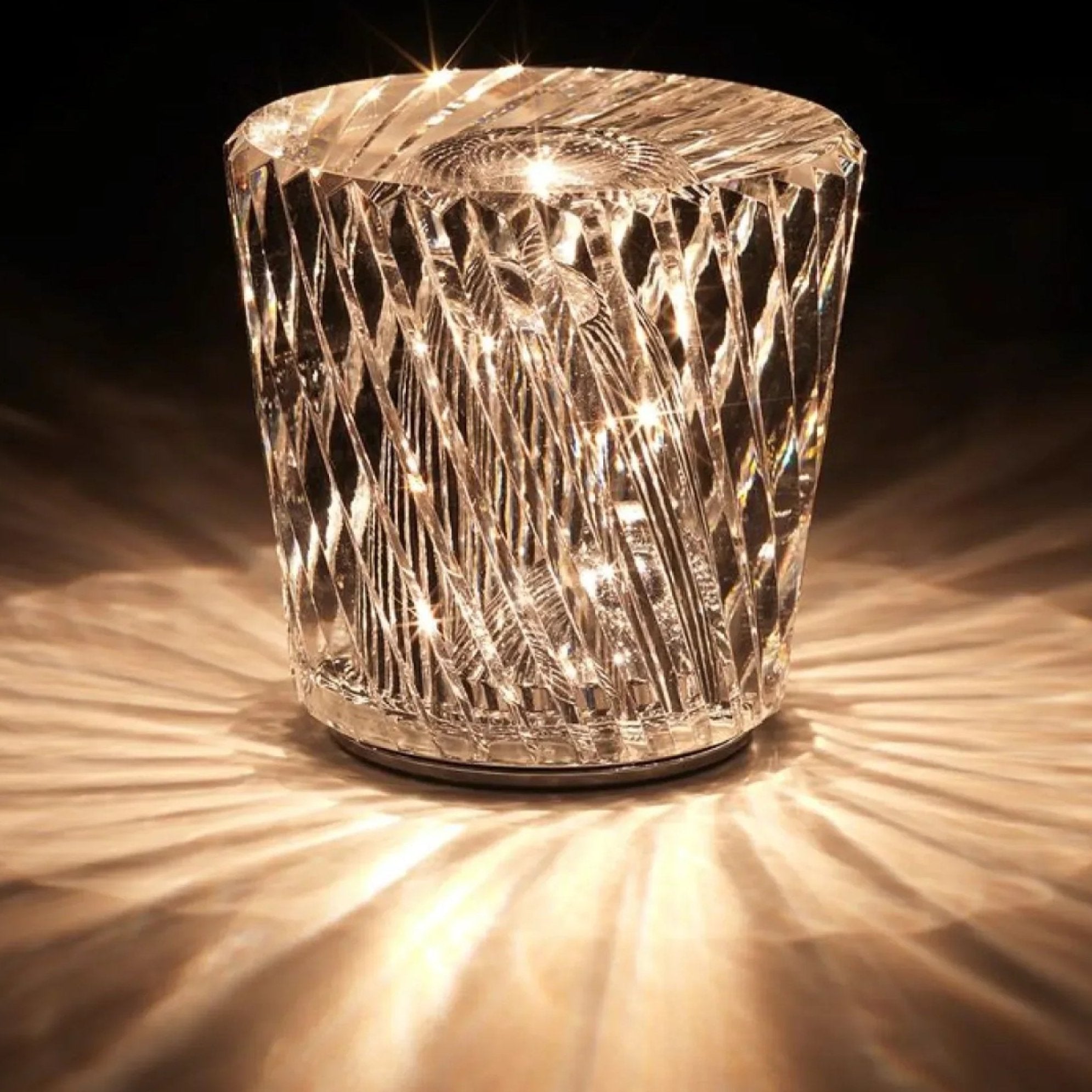 Diamond Glow LED Crystal Lamp